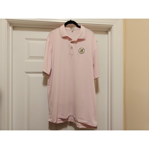 Peter Millar Other - Peter Millar Mens Pink US Open The Country Club Polo Shirt ME0EK11S Large